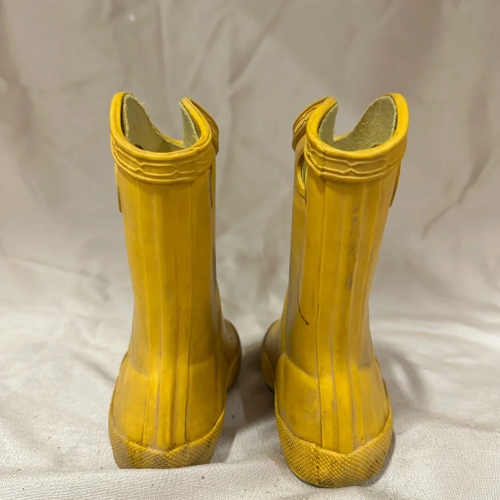 Hunter Yellow Rain & Snow Boots Waterproof Pull-On